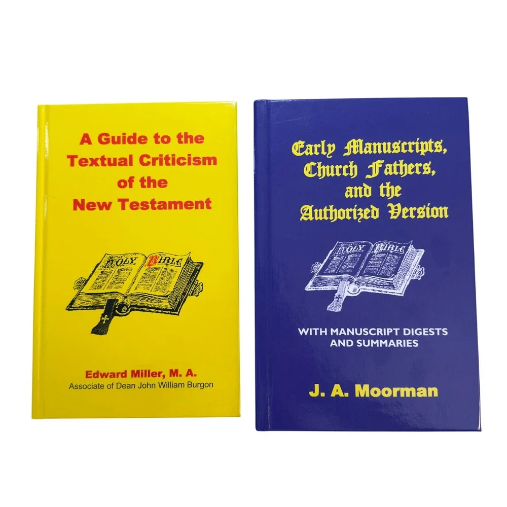 Dean Burgon Society Textual Criticism Books Set 2 Pack Early Manuscripts AKJV